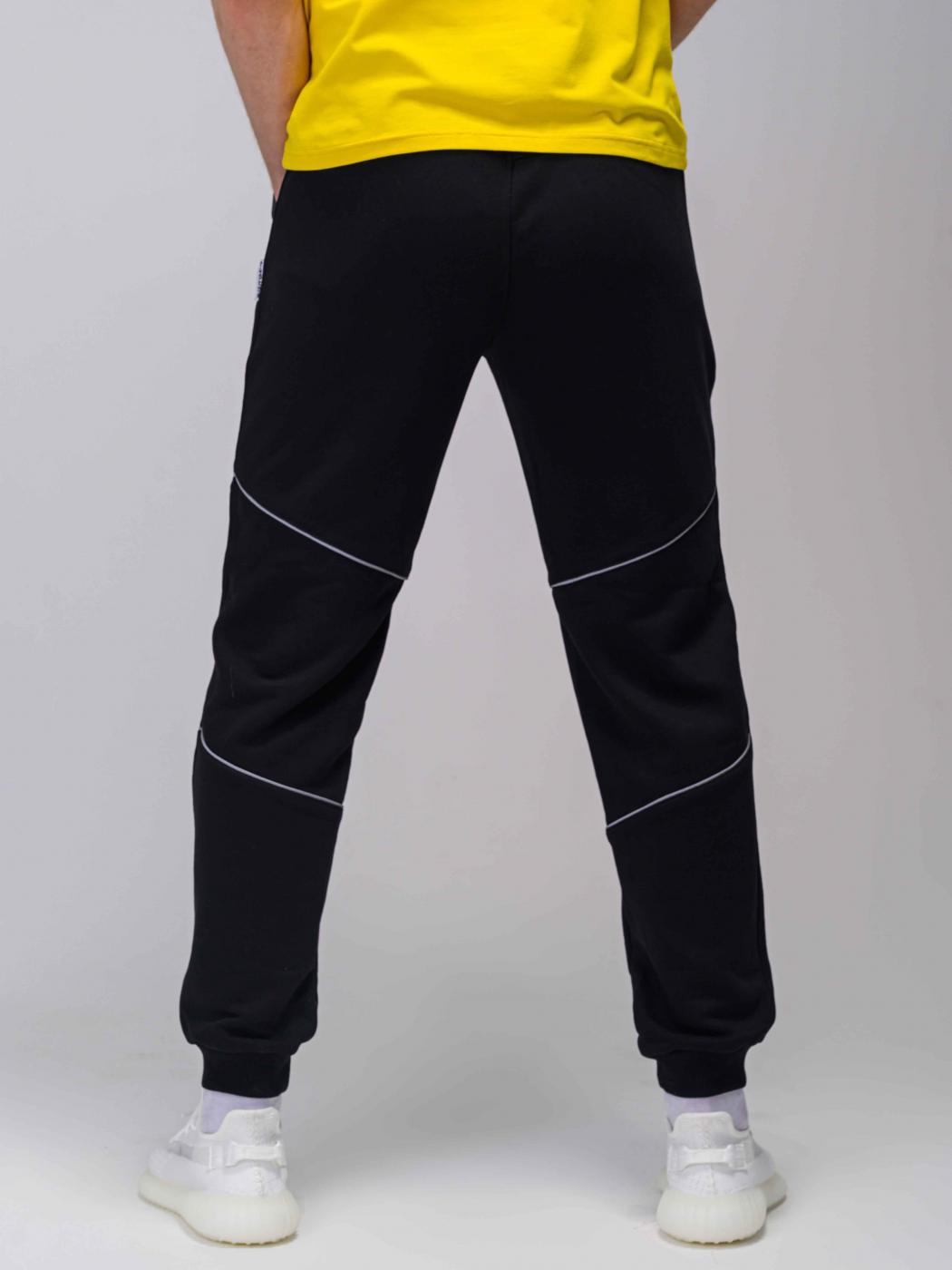 Штани спортивні Neo чорні з рефлективом Custom Wear - Фото 2