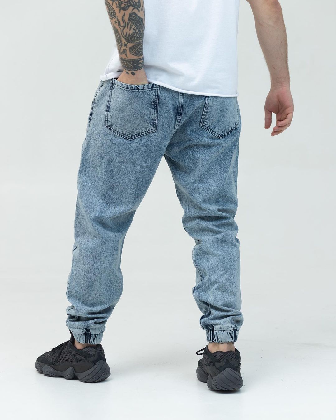 Молодежные джинсовые джоггеры BEZET синий - Фото 1