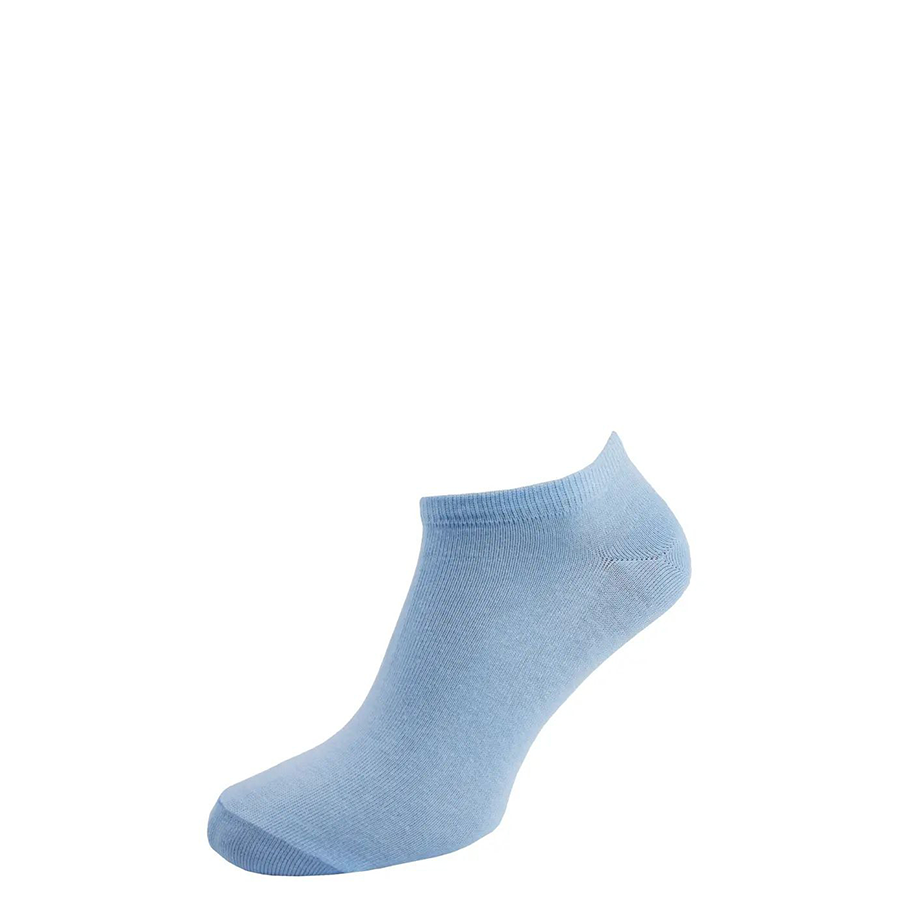 Носки мужские цветные из хлопка, короткие, голубой MansSet