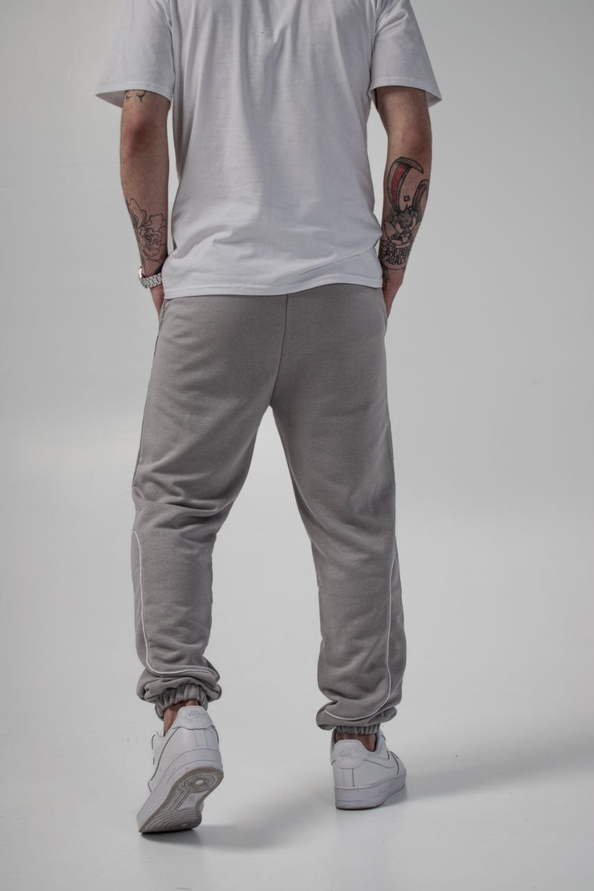 Чоловічі трикотажні спортивні штани Reload Factor світлосірий  - Фото 2