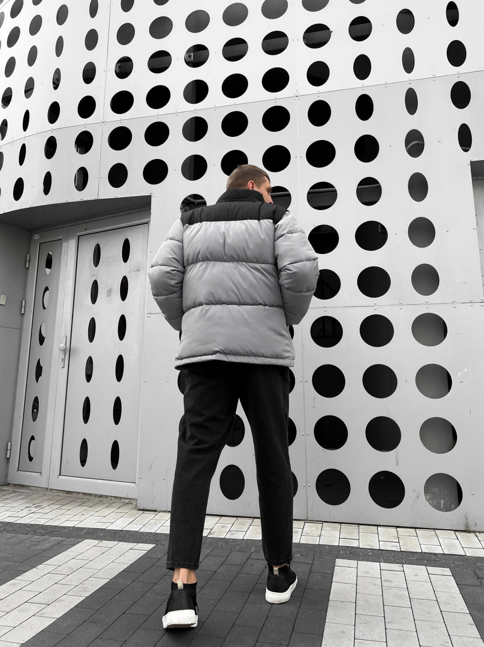 Чоловіча зимова куртка-пуховик Reload Simple сірий - Фото 3