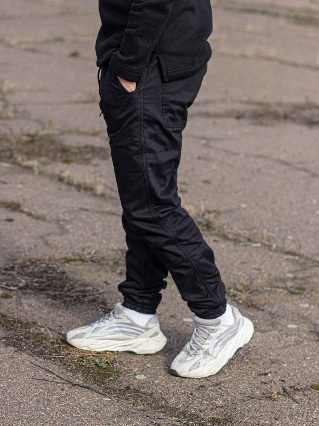 Штани зимові джогери 2.0 Black Custom Wear - Фото 3