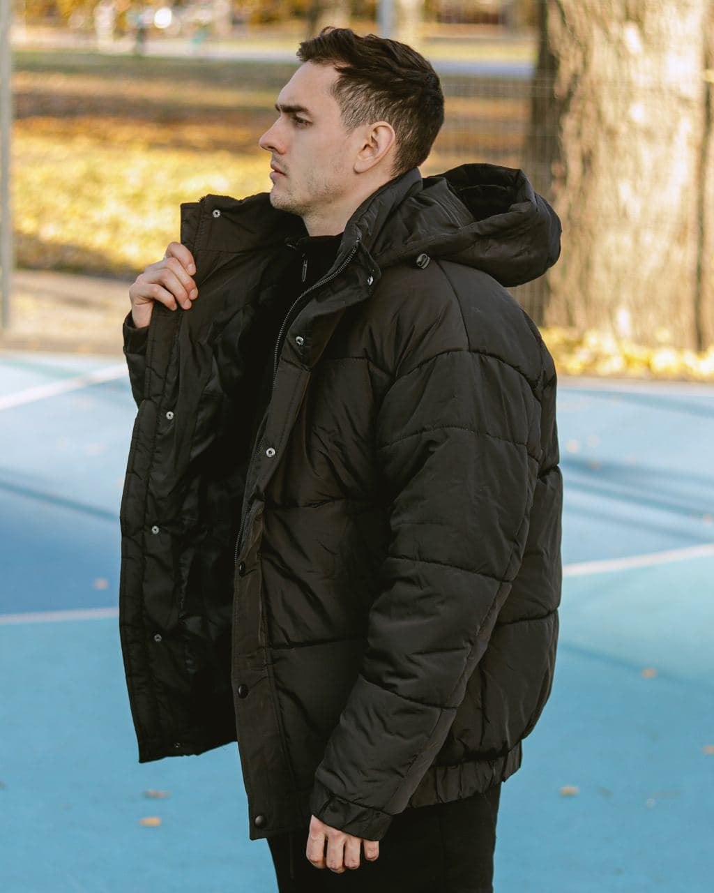 Мужская зимняя куртка Reload Over черная - Фото 1