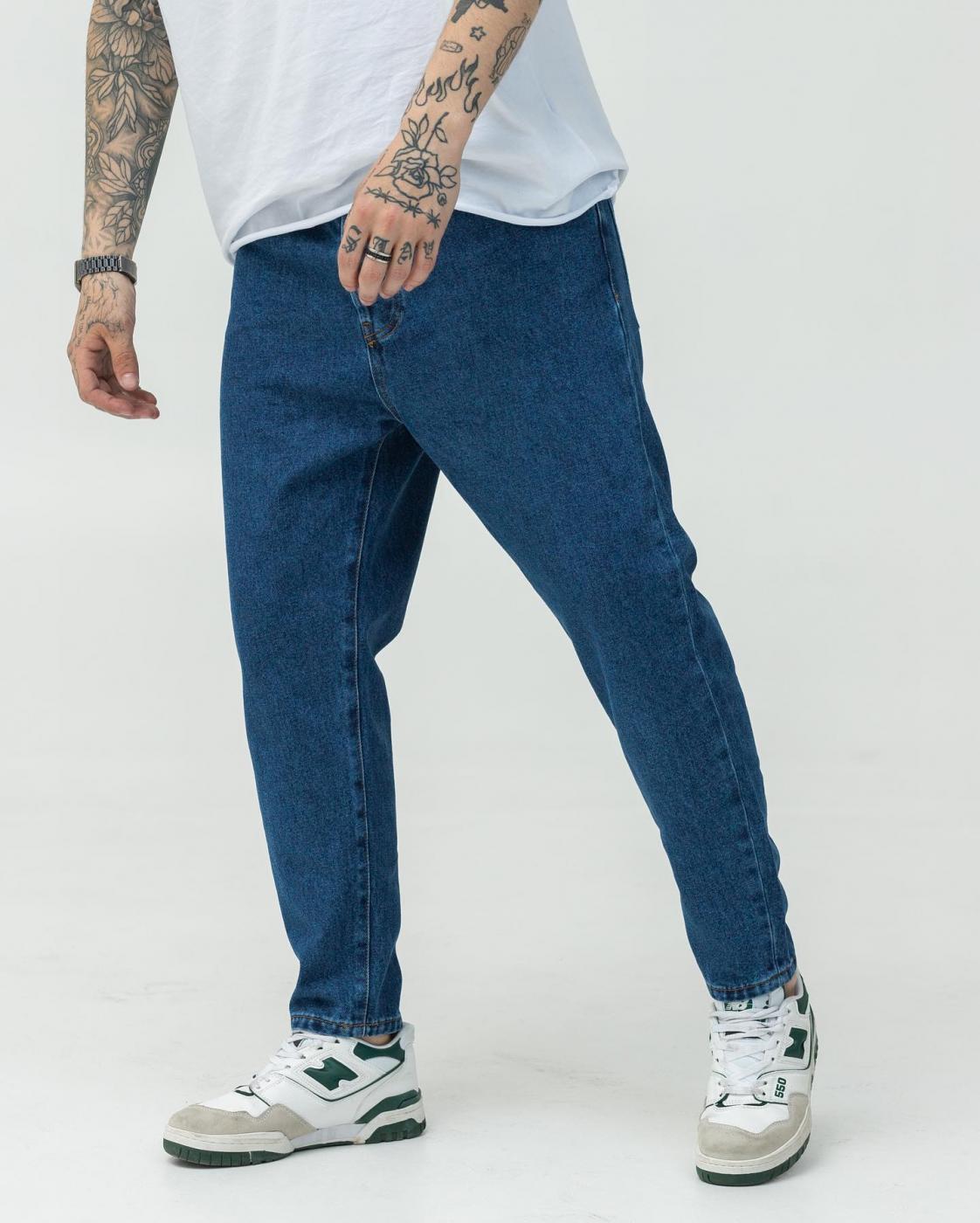 Синие джинсы базовые BEZET Washed - Фото 2