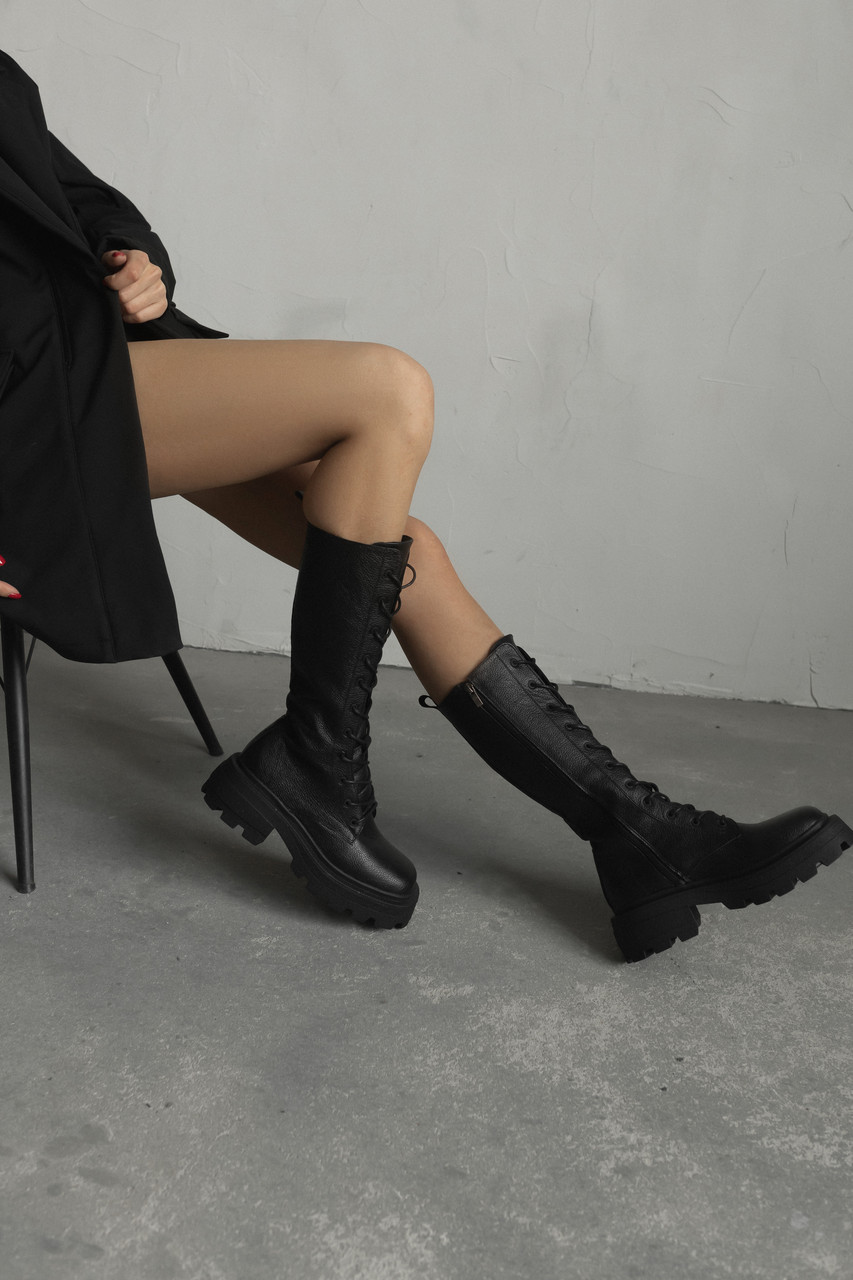 Кожаные демисезонные высокие женские ботинки от бренда TUR модель Рекса (Rexa) размер 36, 37, 38, 39, 40 TURWEAR - Фото 6
