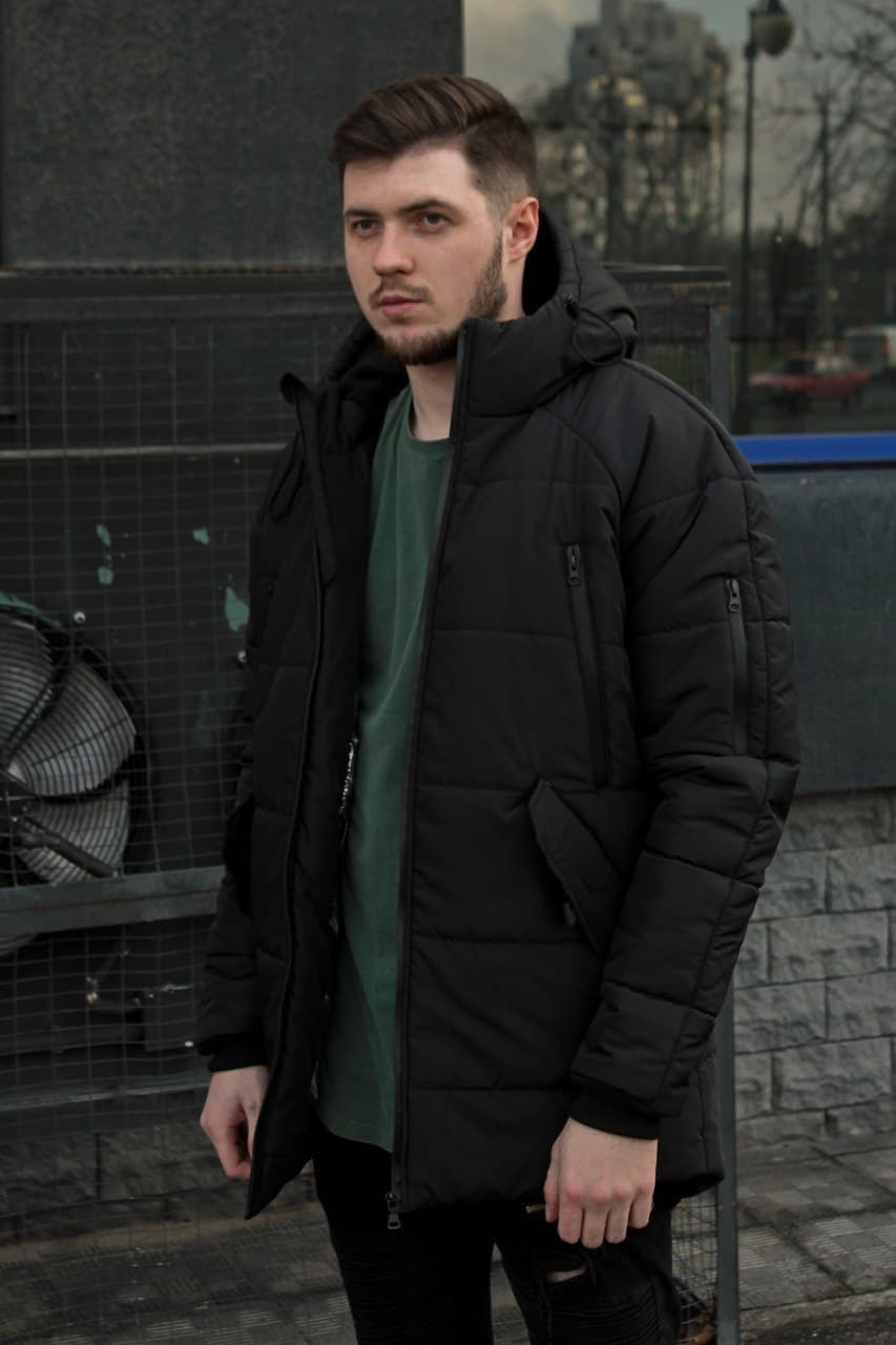 Мужская зимняя курточка Stark черная теплая до -30 градусов - Фото 2
