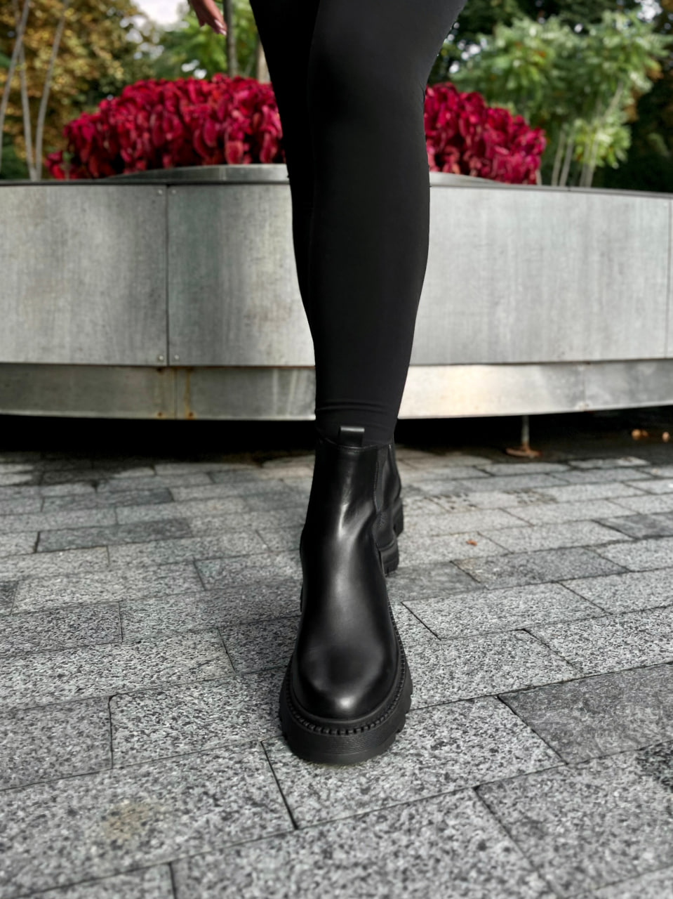 Ботинки женские Chelsi Pure - чорний - Фото 2