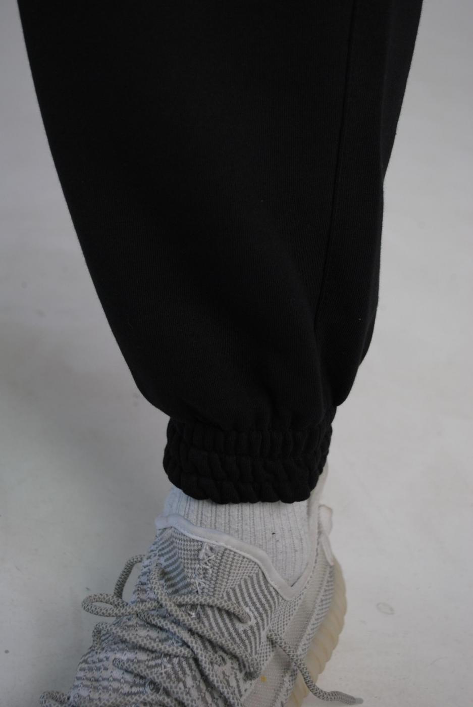 Спортивные штаны оверсайз черные Hi mate - Фото 1