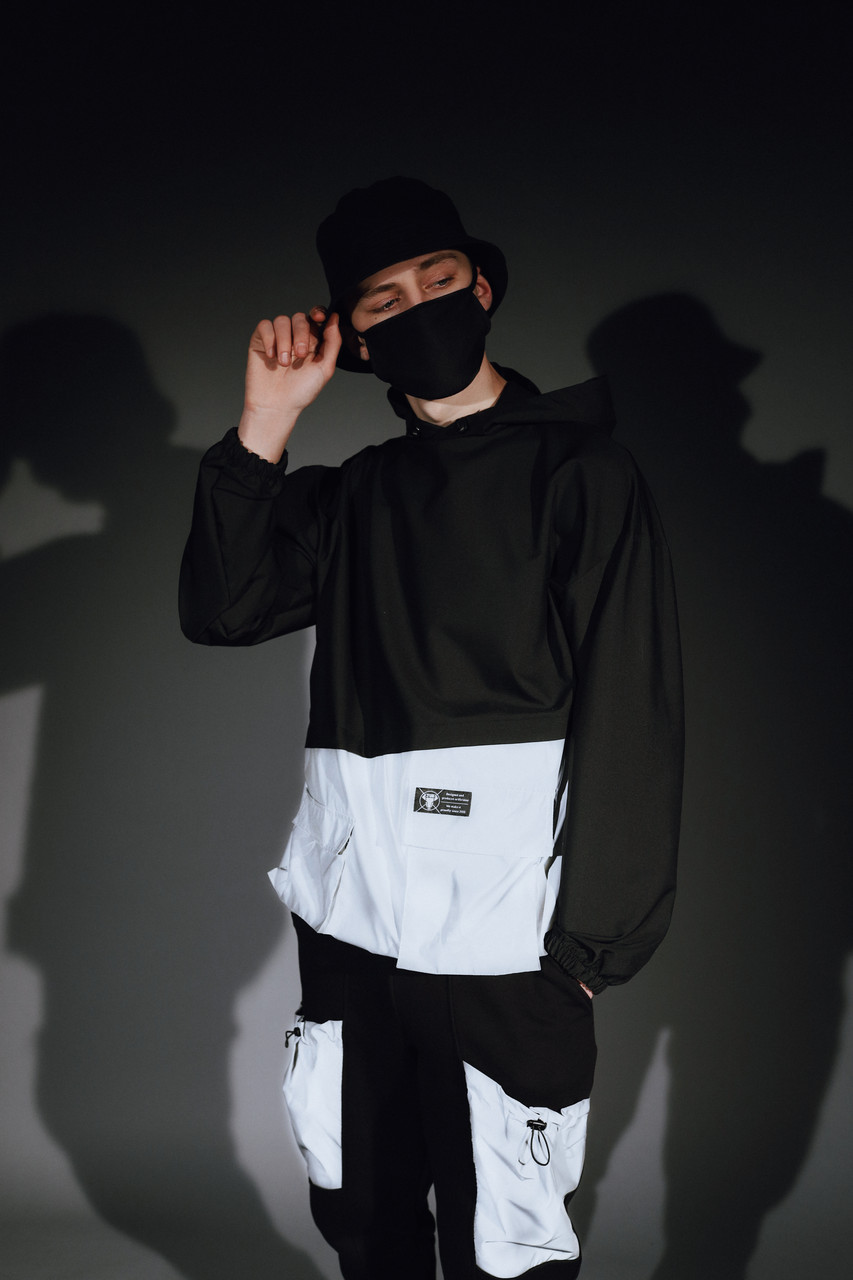 Анорак мужской черный с рефлективными вставками от бренда ТУР Мавадо