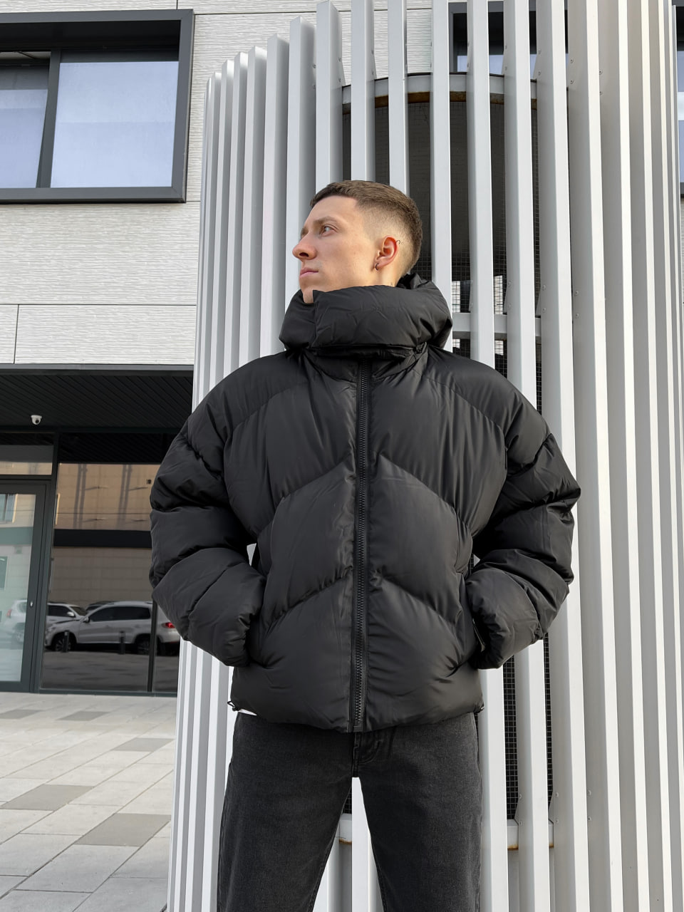 Мужская зимняя куртка-пуховик Reload Quadro черная Vidlik - Фото 2