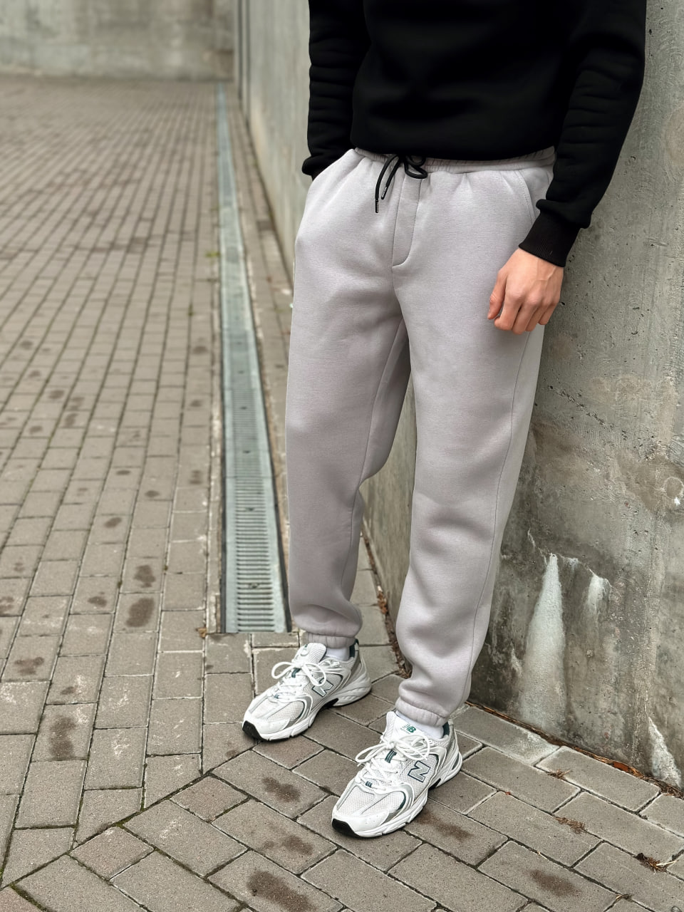 Чоловічі теплі спортивні штани з начосом Reload Cold сірі - Фото 2