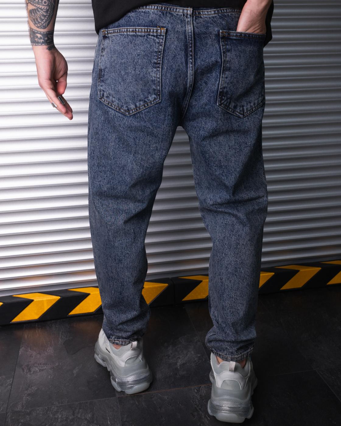 Базові чоловічі джинси BEZET темно-синій - Фото 2