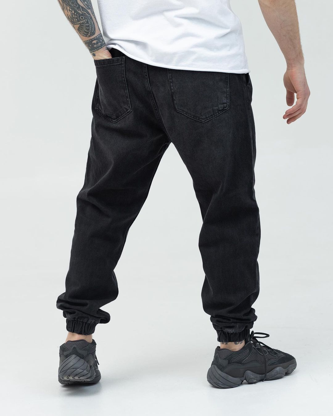 Стильні джинсові джоггери BEZET чорний - Фото 1