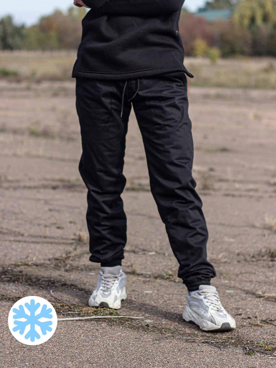 Штани зимові джогери 2.0 Black Custom Wear