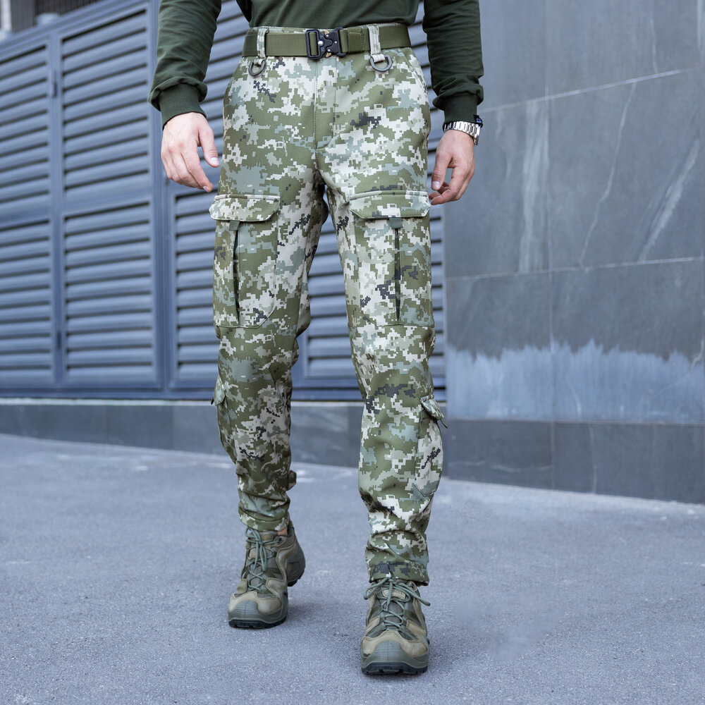 Штани карго чоловічі демісезонні з кишенями піксель Pobedov Hardy POBEDOV - Фото 2