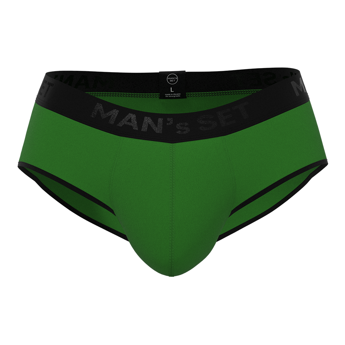 Мужские анатомические брифы из хлопка, Anatomic Briefs Black Series, зеленый MansSet