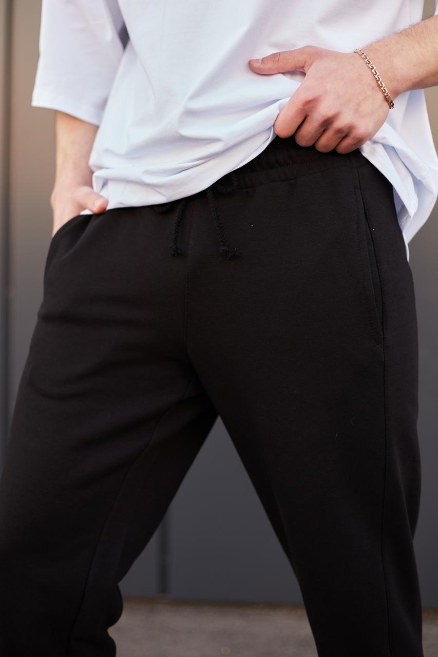 Спортивные штаны мужские чёрные от бренда ТУР модель Стандарт TURWEAR - Фото 9