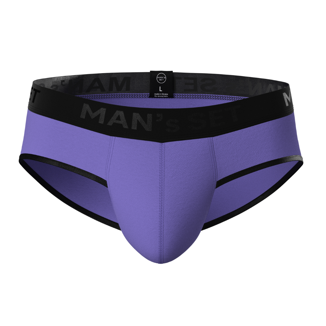 Мужские анатомические слипы из хлопка, Anatomic Slips Black Series, фиолетовый MansSet