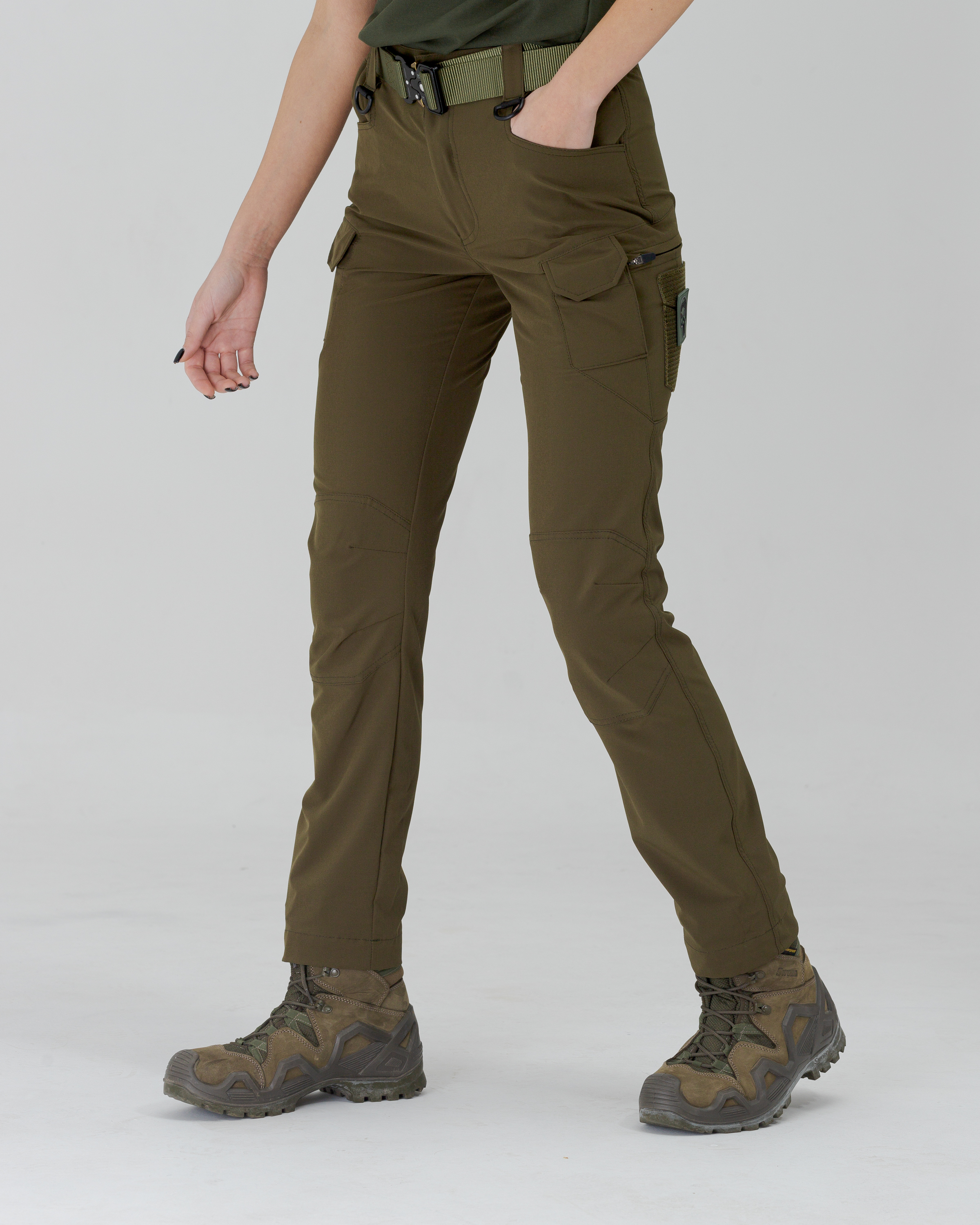 Жіночі брюки карго тактичні BEZET Байрактар хакі