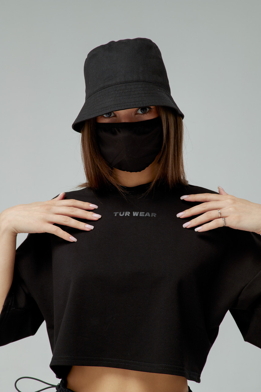 Жіноча футболка вкорочена з принтом від бренду Тур модель Юко TURWEAR - Фото 3