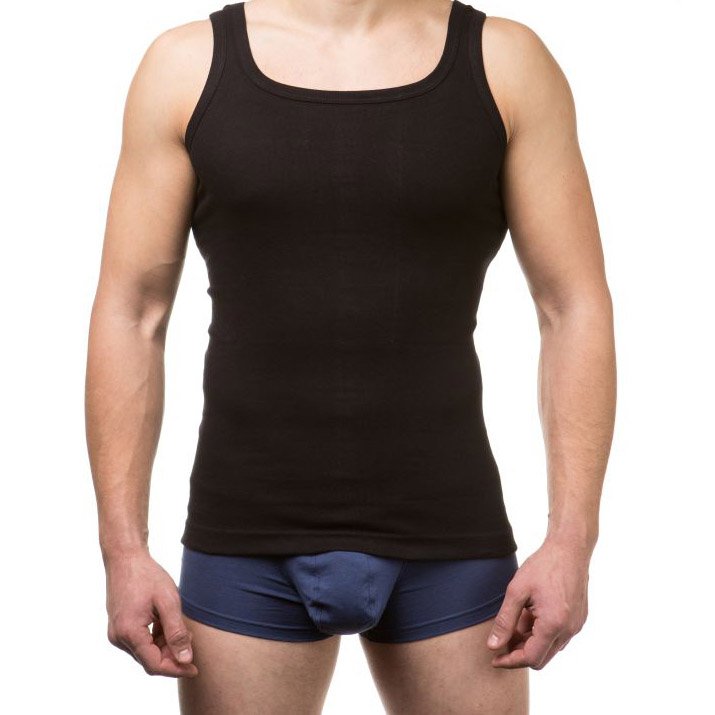 Майка мужская (100% cotton), T-Shirt, чёрный MansSet