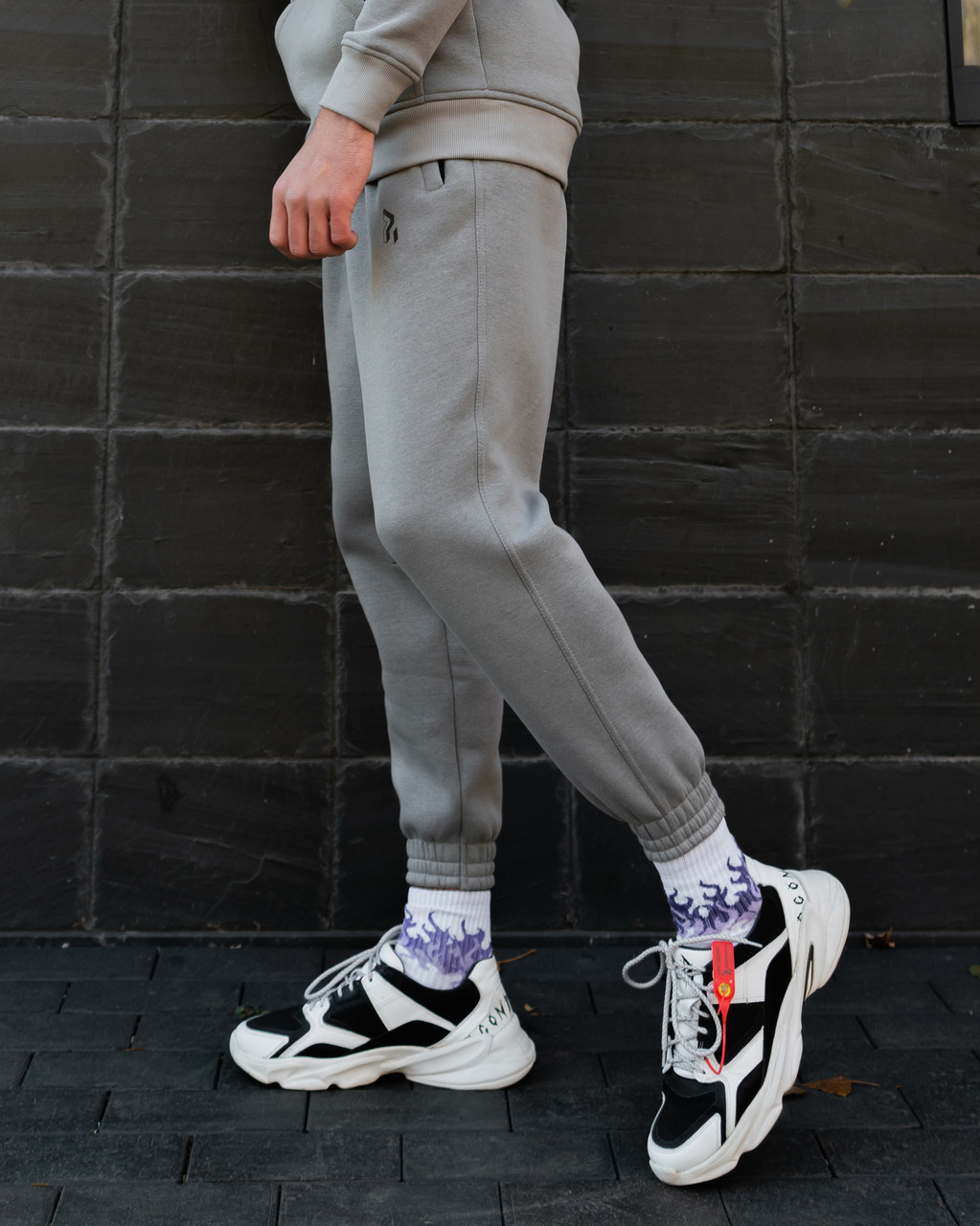 Теплі спортивні штани Jog 2.0 сірі Пушка Огонь - Фото 9