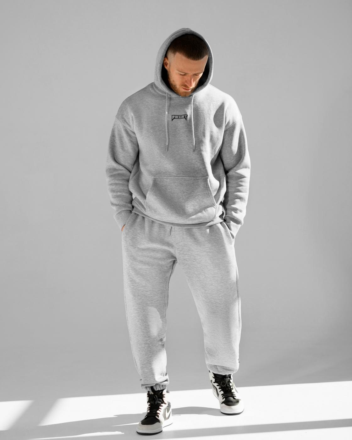 Теплий спортивний костюм BEZET Grey - Фото 1