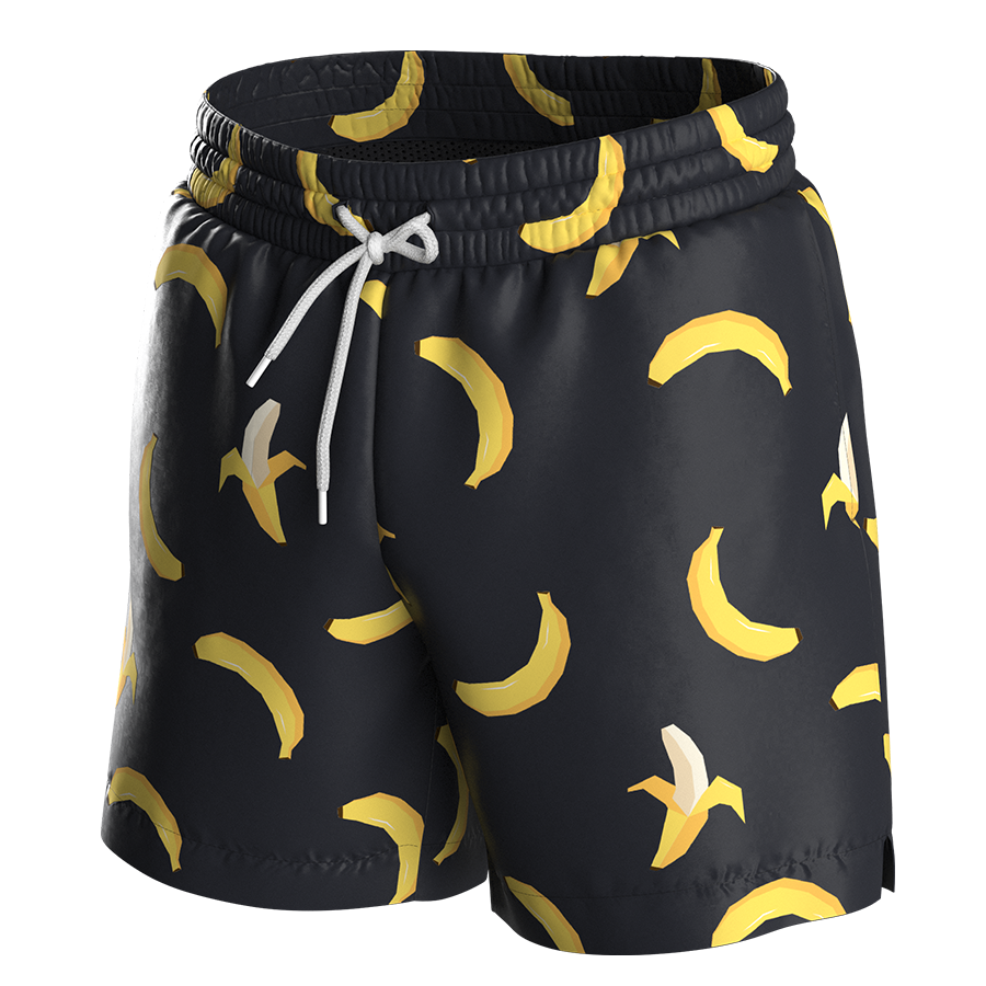 Anatomic Shorts Swimming, черный с бананами MansSet