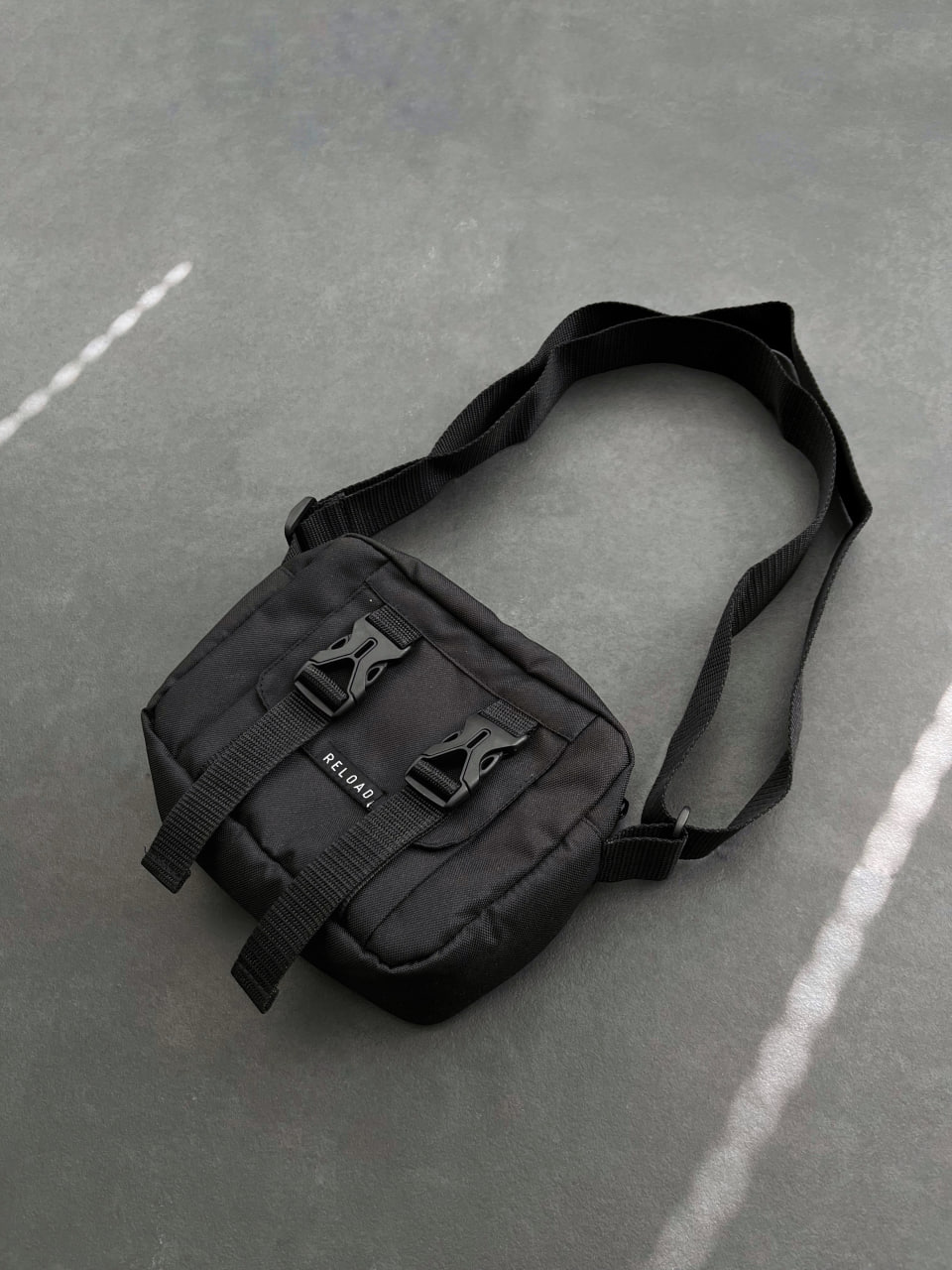 Мессенджер (сумка) с фастексом Reload, чёрный - Фото 4