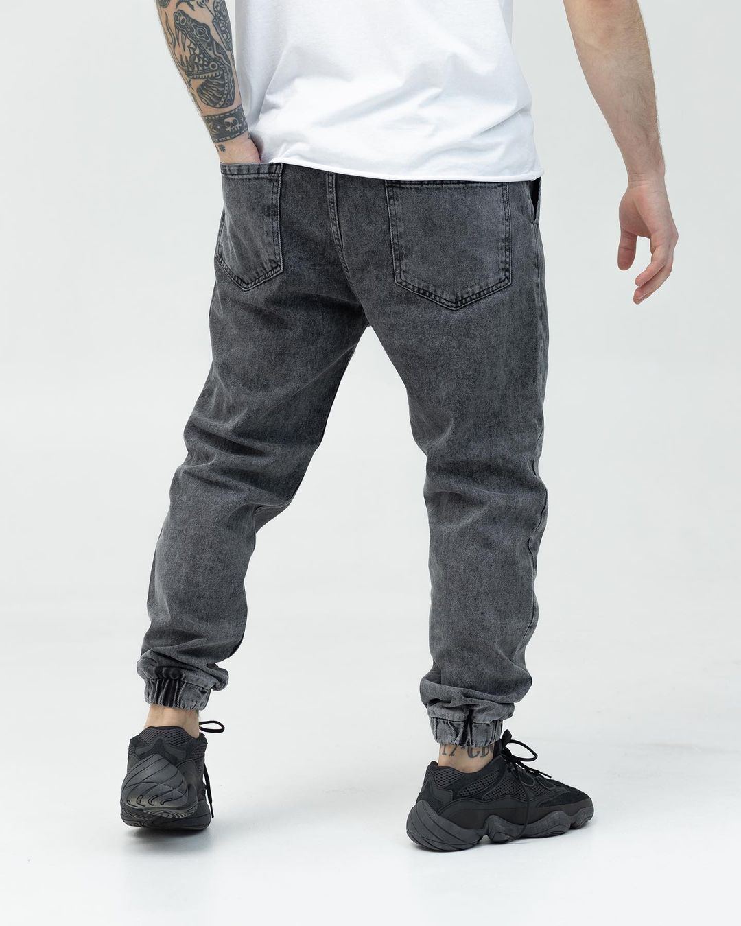 Темно-сірі джинсові джоггери BEZET молодіжні  - Фото 2