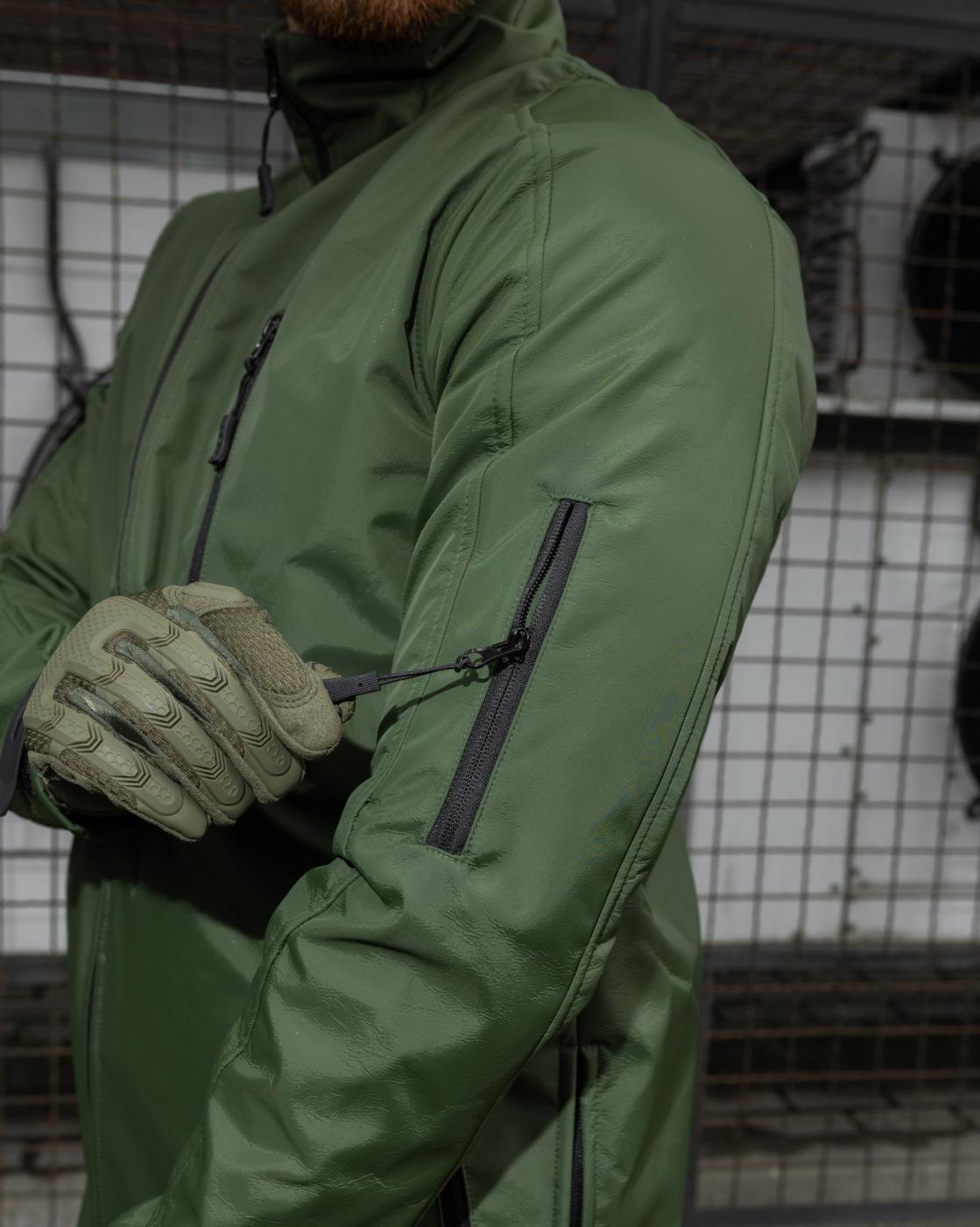Куртка Softshell BEZET Basic хакі - Фото 1