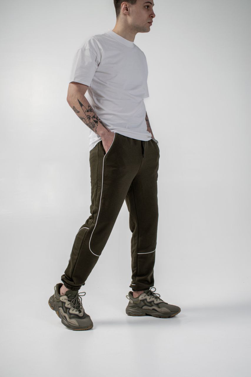 Чоловічі трикотажні спортивні штани Reload Factor хакі  - Фото 2