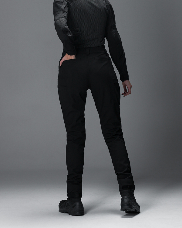 Жіночі брюки карго тактичні BEZET Капелан чорний - Фото 2