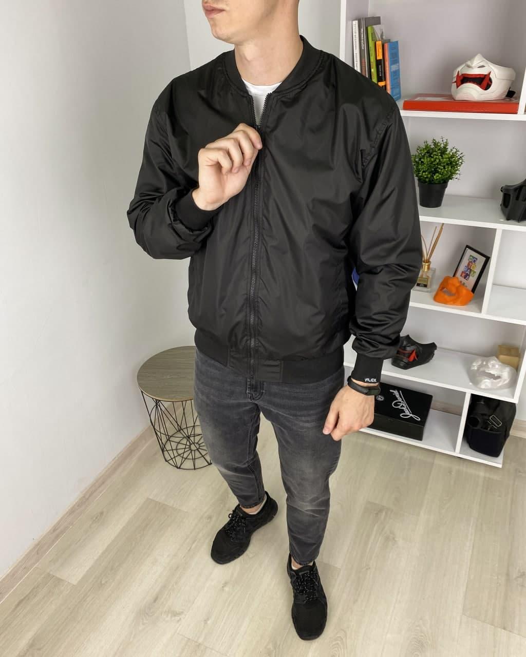Куртка ветровка мужская черная бренд ТУР модель Флекс TURWEAR - Фото 1