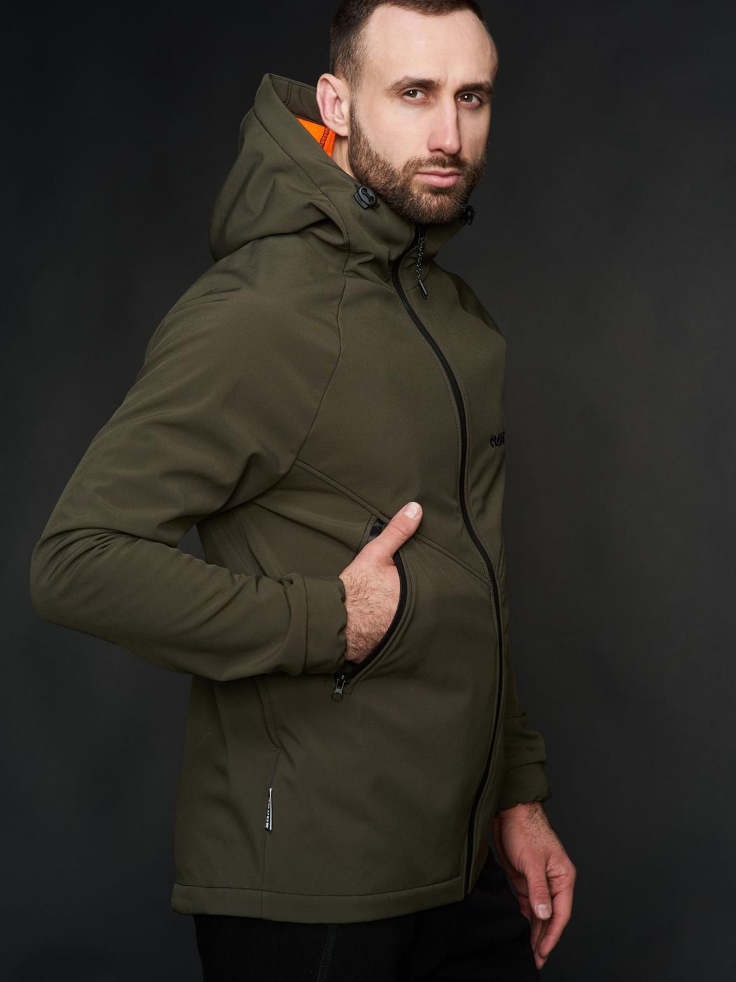 Куртка чоловіча Protection Soft Shell оліва Custom Wear  - Фото 2