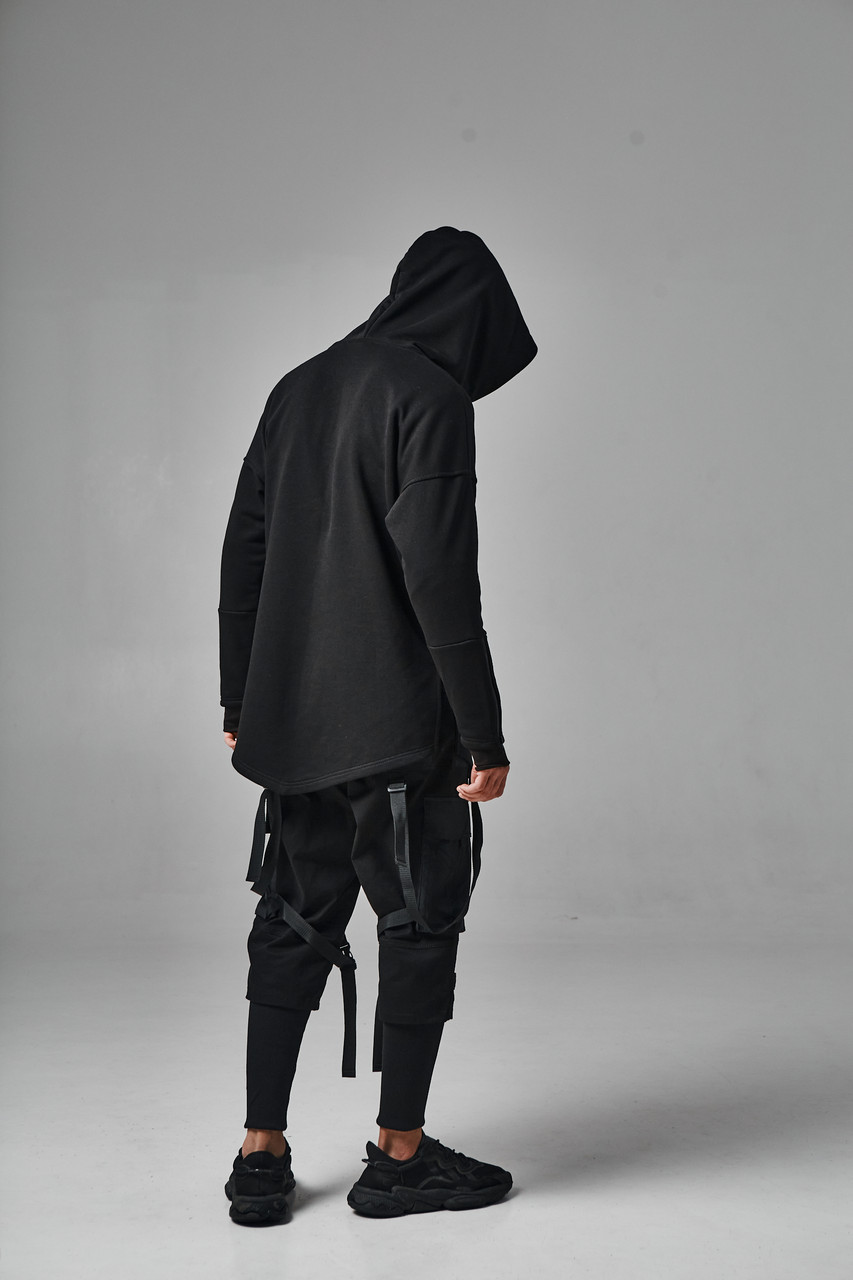 Худі Мантія Ассасін чоловічий чорний із принтом від бренду ТУР TURWEAR - Фото 4