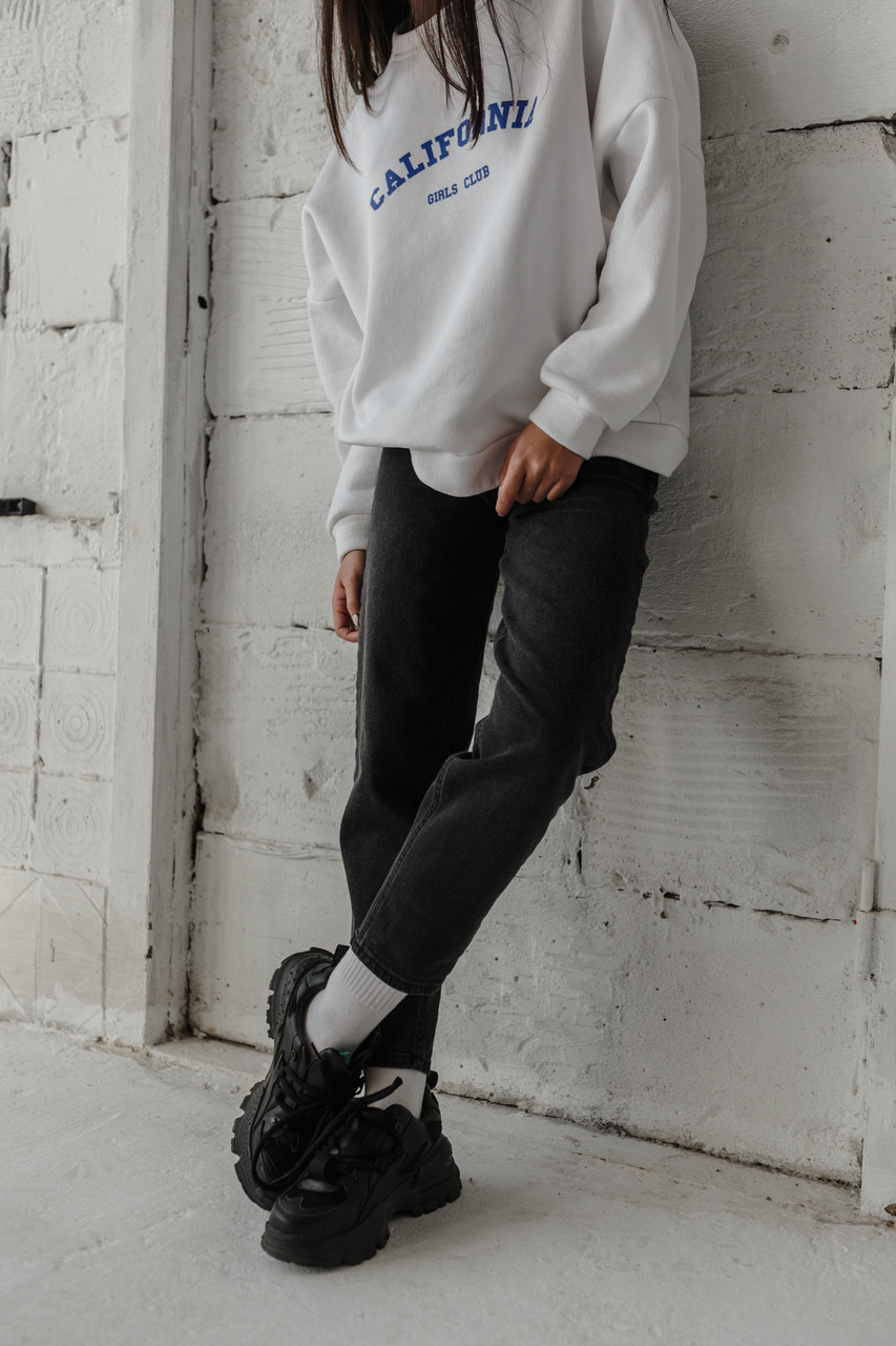 Штаны Мом женские модель Крис от бренда ТУР темно-серые TURWEAR - Фото 7