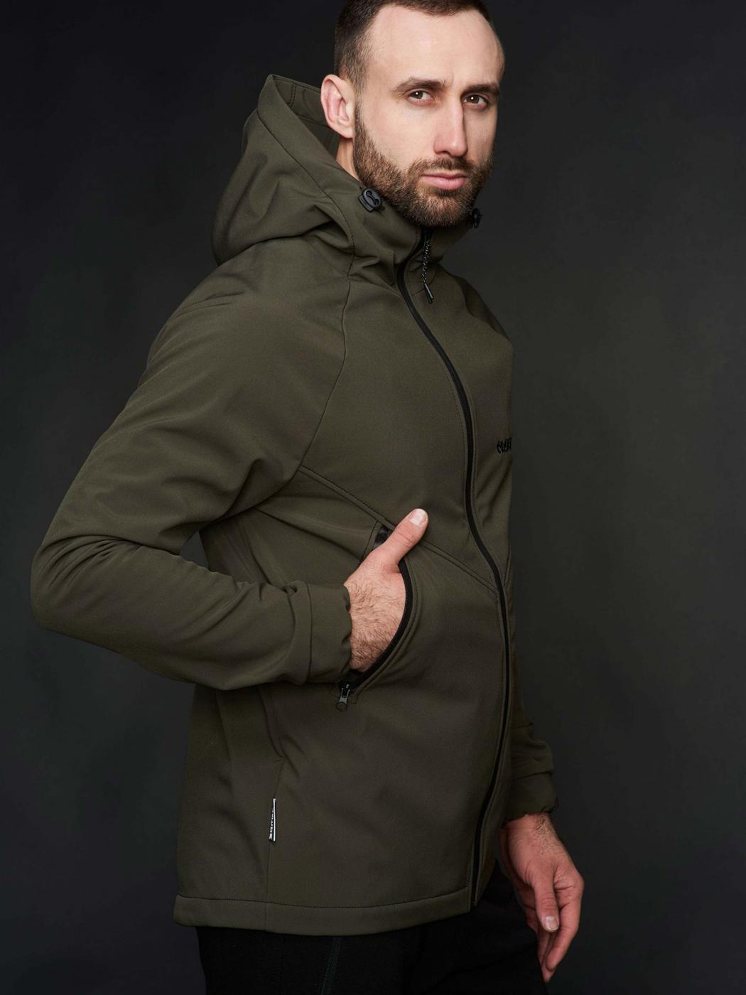 Куртка чоловіча Protection Soft Shell оліва Custom Wear - Фото 1