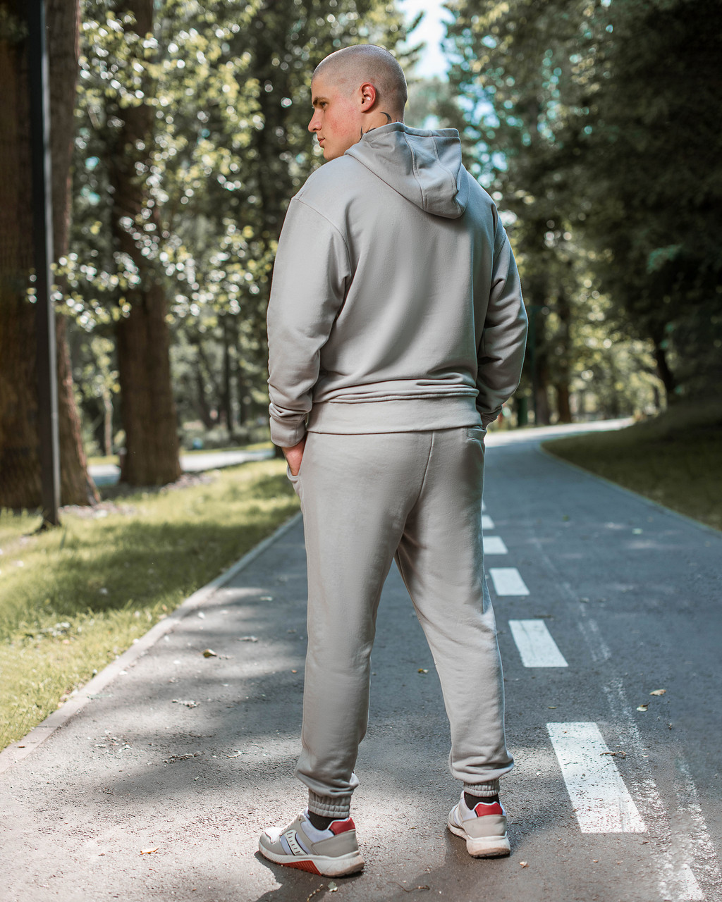 Спортивные штаны Jog 2.0 серые Пушка Огонь - Фото 2