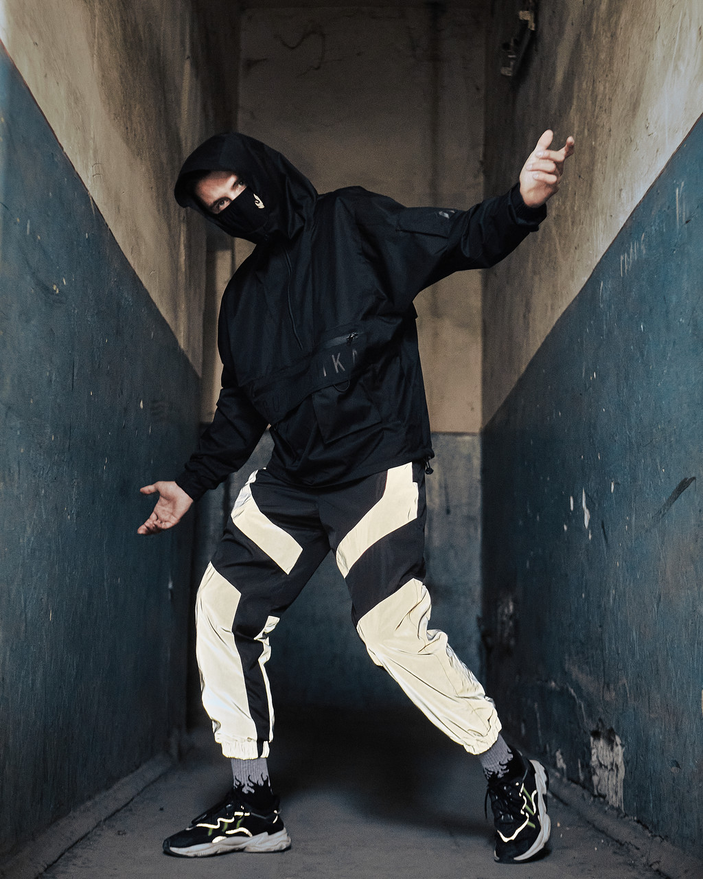 Спортивні штани OGONPUSHKA Dex чорні з рефлективом Пушка Огонь - Фото 2