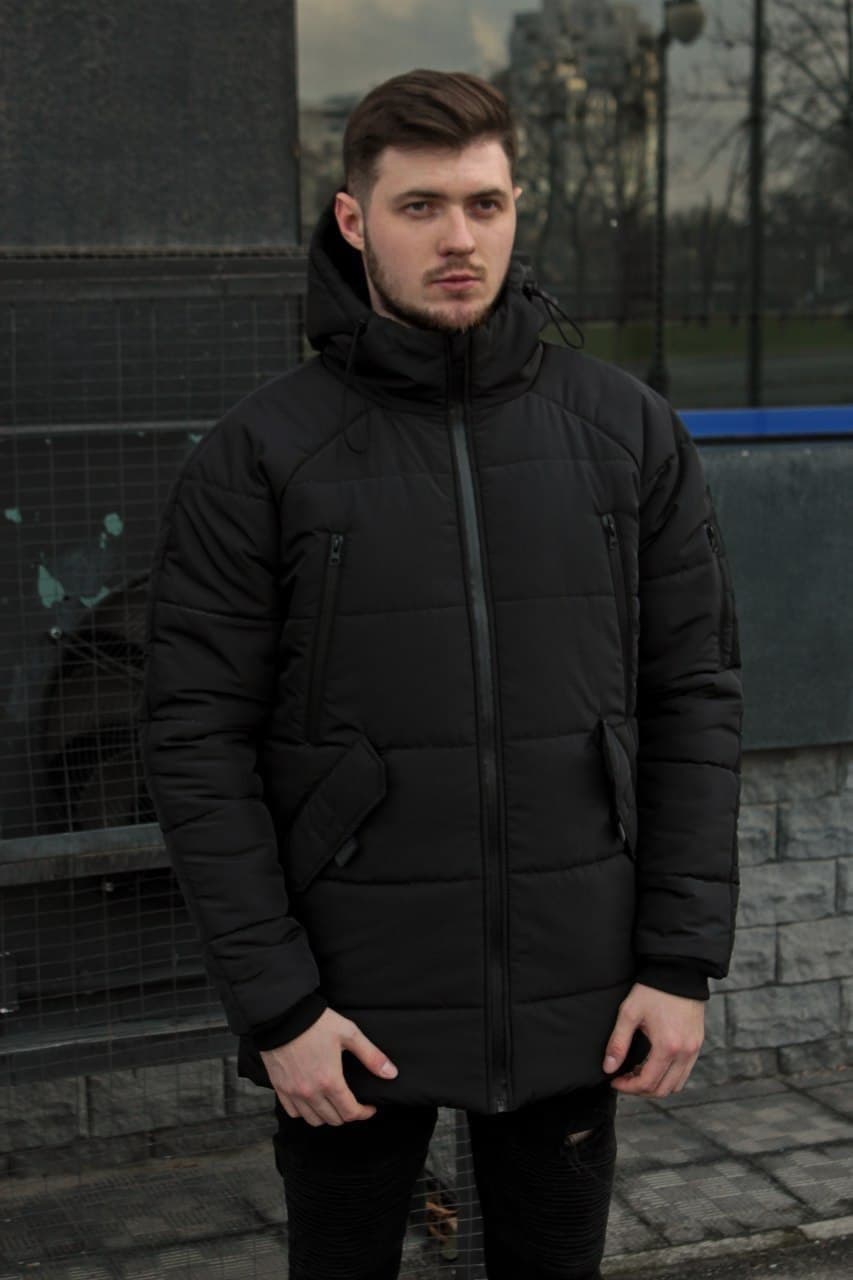 Мужская зимняя курточка Stark черная теплая до -30 градусов - Фото 3
