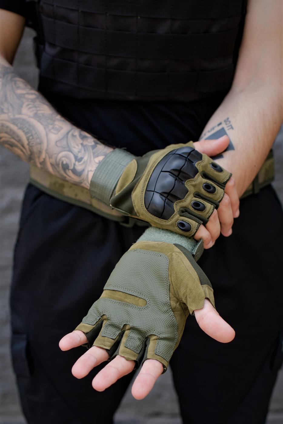 Військові Тактичні Перчатки Without Oakley Khaki - Фото 1