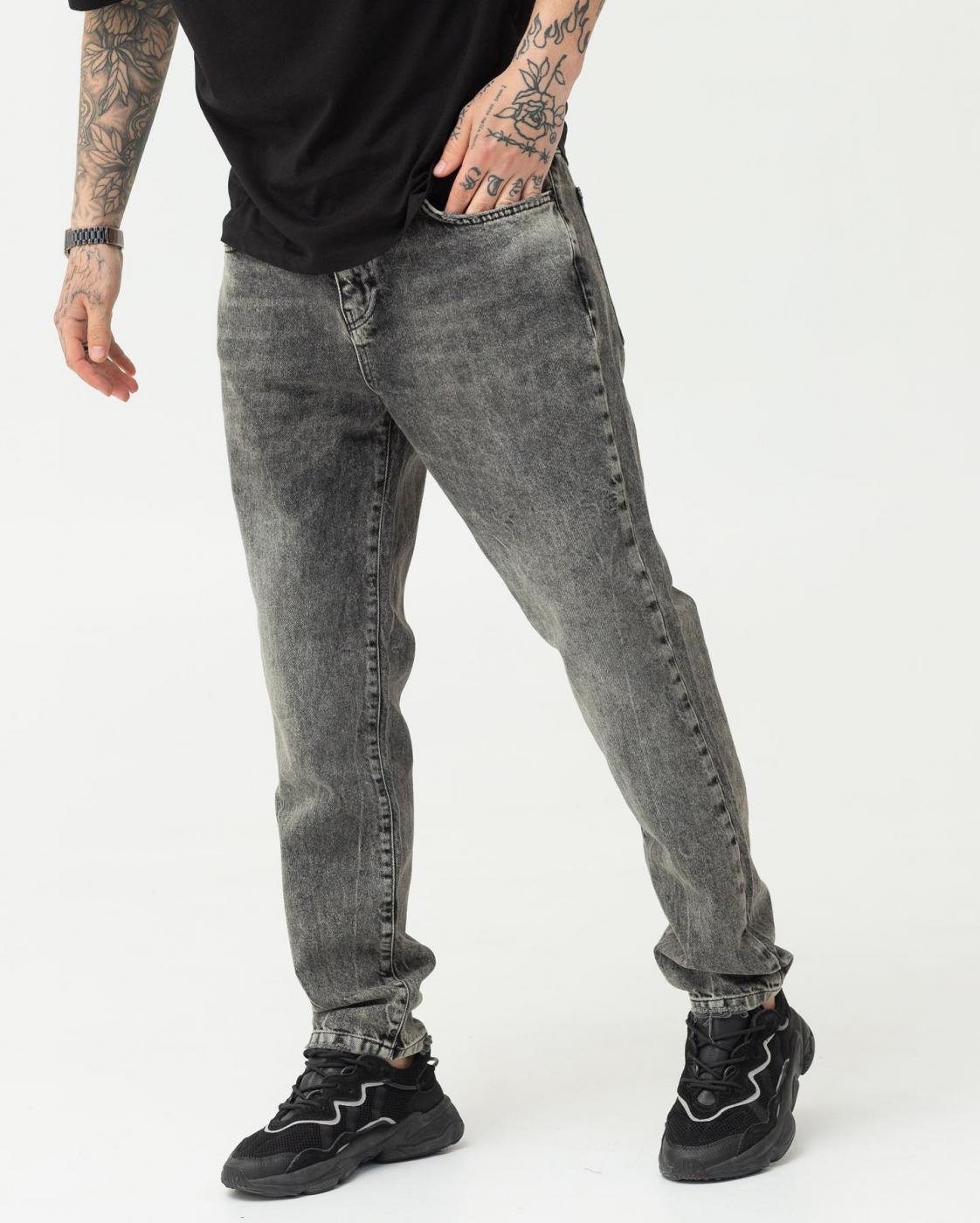 Базовые темно-серые джинсы BEZET Basic - Фото 1