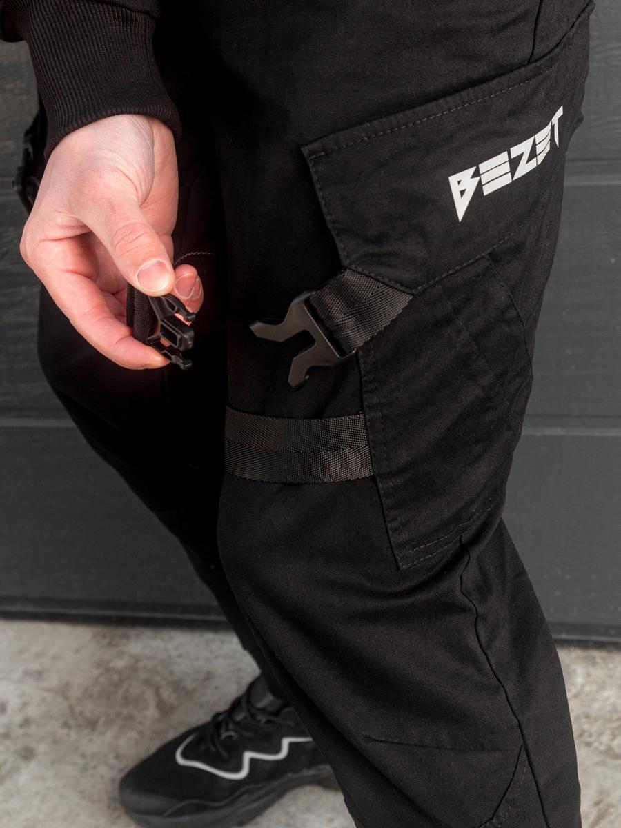 Карго брюки BEZET Aggressive 2.0 black - Фото 4