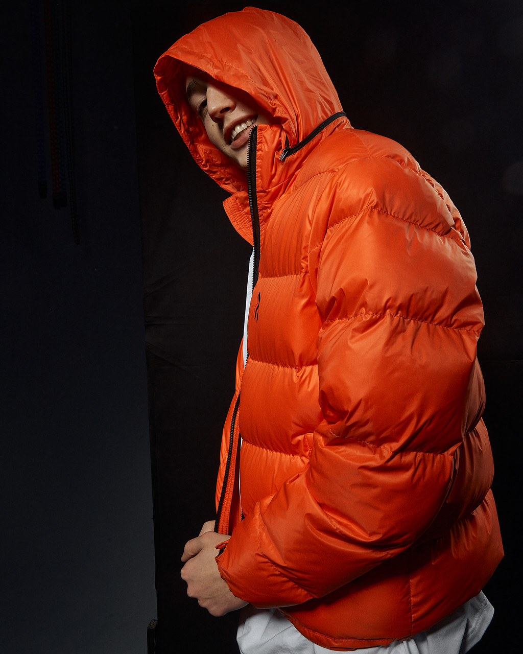 Коротка весняна куртка-пуховик Holla помаранчева Пушка Огонь - Фото 8