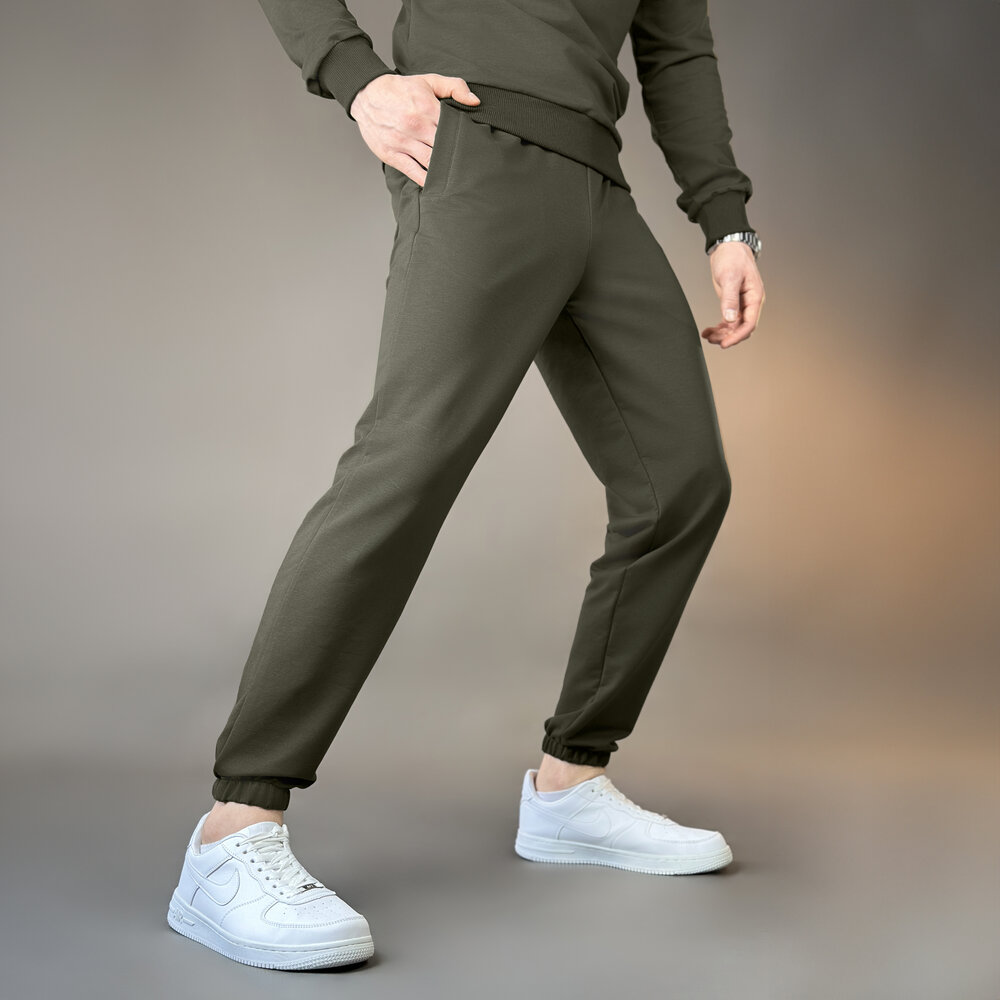 Чоловічі штани джогери з кишенями світлий хакі Pobedov 95 POBEDOV - Фото 3