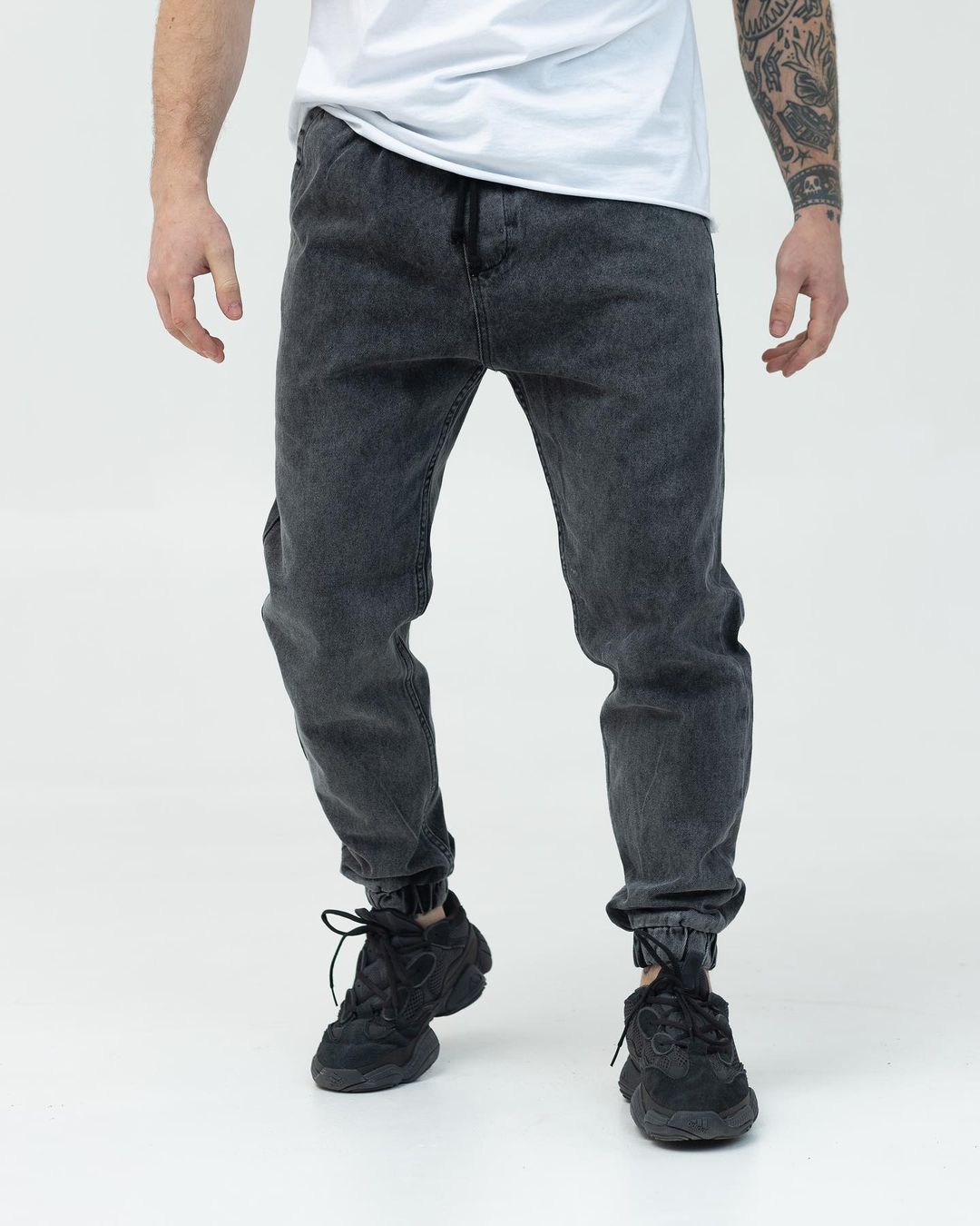Базові чоловічі джинси бойфренди BEZET темно-сірий 