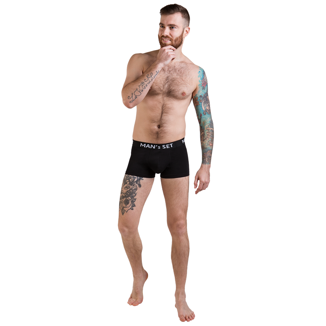 Мужские анатомические боксеры, Intimate 2.0 Black Series, графитовый MansSet - Фото 2