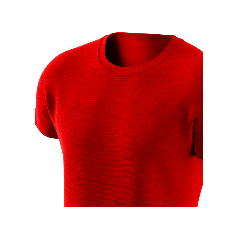 Футболка Basic U-neck, красный MansSet - Фото 3