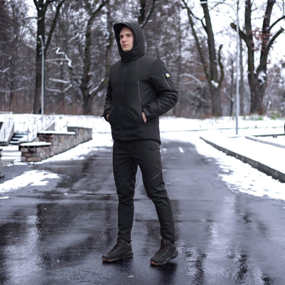 Чоловіча зимова куртка з капюшоном Pobedov Winter Jacket Motive ЗИМА POBEDOV - Фото 2